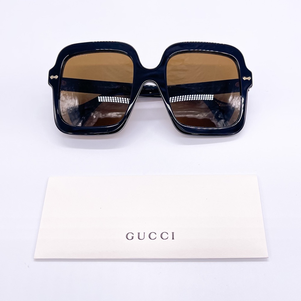 NEW GUCCI GG1241S 001 SQUARE OVERSIZED WOMEN SUNGLASSES GUCCI GG1241S - Picture 13 of 14